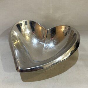 Nambe MT0810 Amore Mini Bowl 2015 Heart Shaped Trinket Dish Aluminum Alloy